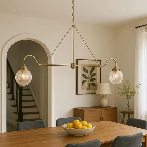 Lampadario lineare ottone - lineare,