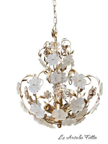 Lampadario vintage ottone - vintage,