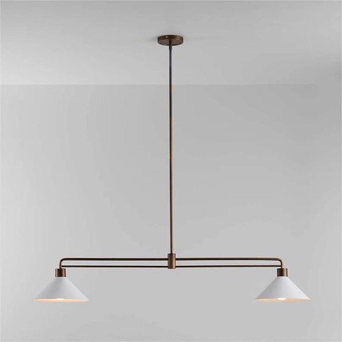 Lampadario ottone metà - lampadario,
