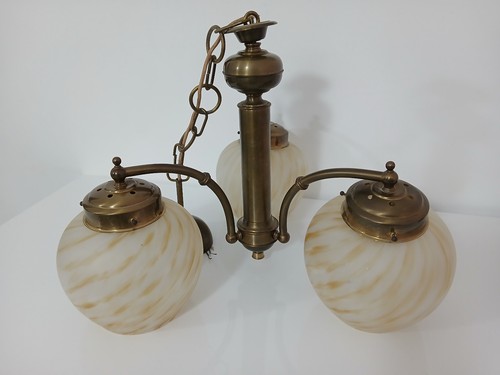 Lampadario vintage ottone - in,