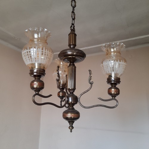 Lampadario ottone a - lampadario,