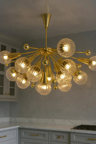 Lampadario ottone polacco - ottone,