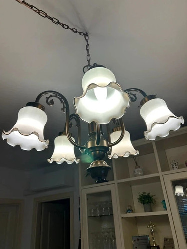 Lampadario vintage luci in - lampadario,