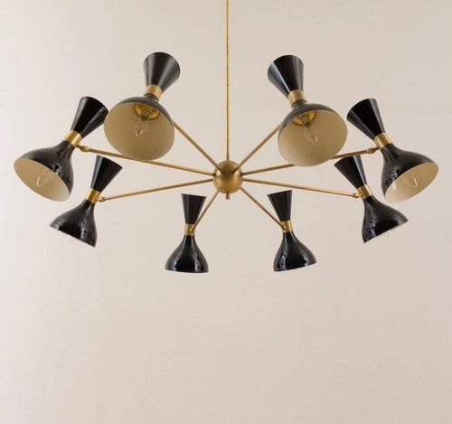 Lampadario ottone 8 luci - lampadario,