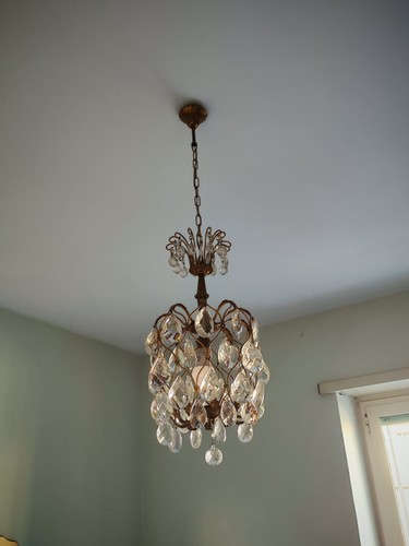 Lampadario vintage bronzo e - bronzo,