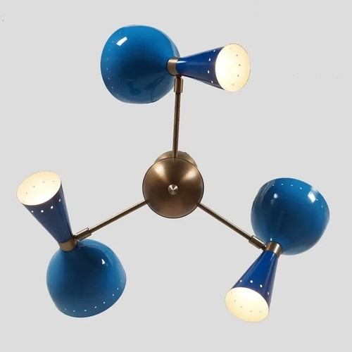 Lampadario sputnik ottone - lampadario,