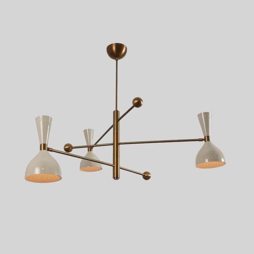Lampadario moderno ottone - lampadario, in