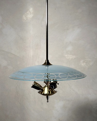 Lampadario anni tre luci - lampadario,