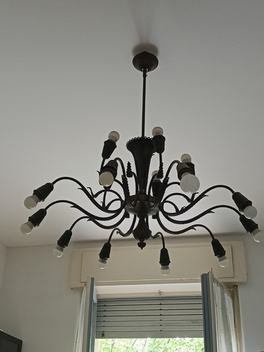 Lampadario vintage ottone - vintage, in