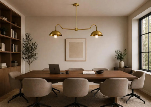 Plafoniera ottone 2 - ottone, a