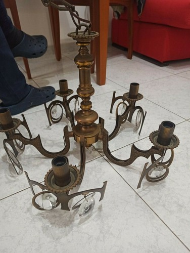 Lampadario tutto ottone e - tutto,
