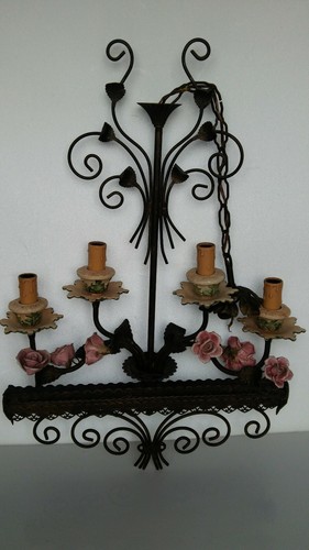 Lampadario luci ottone - 4,