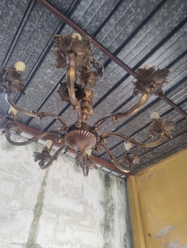 Lampadario classico metallo - lampadario,