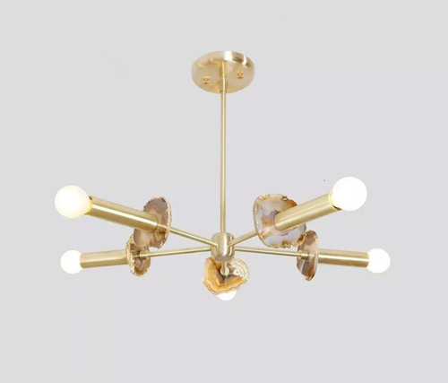 Lampadario sputnik ottone - lampadario, in