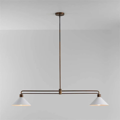 Lampadario ottone metà - ottone,