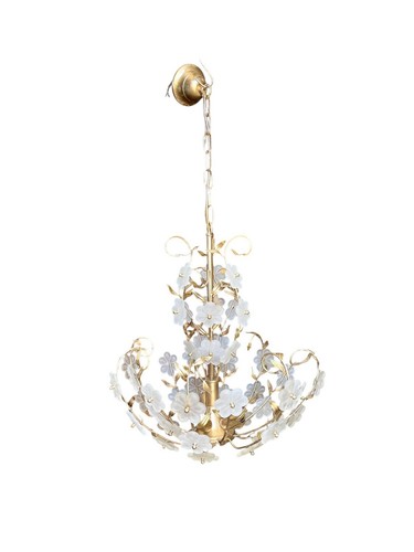 Lampadario vintage fiorito - fiorito, in