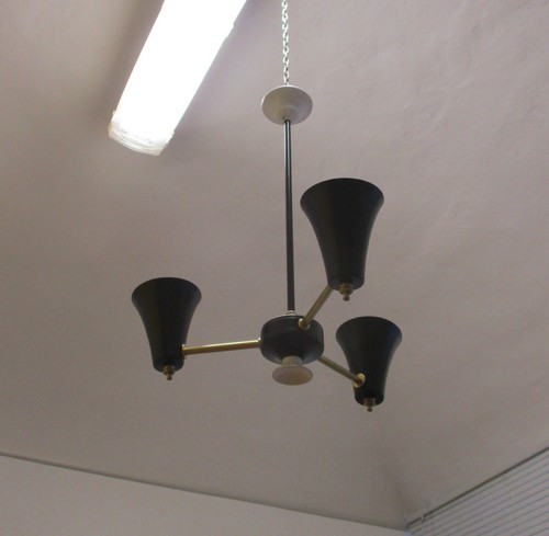 Vintage lampadario a 3 - ✅,