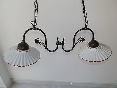 Lampadario liberty ottone - in,