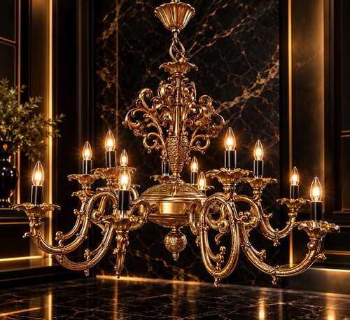 Grande lampadario vintage - lampadario, in